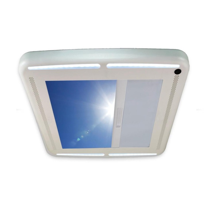 Интериорна антисветлинна рамка MaxxFan Shade с LED за каравана, кемпер, кемпер