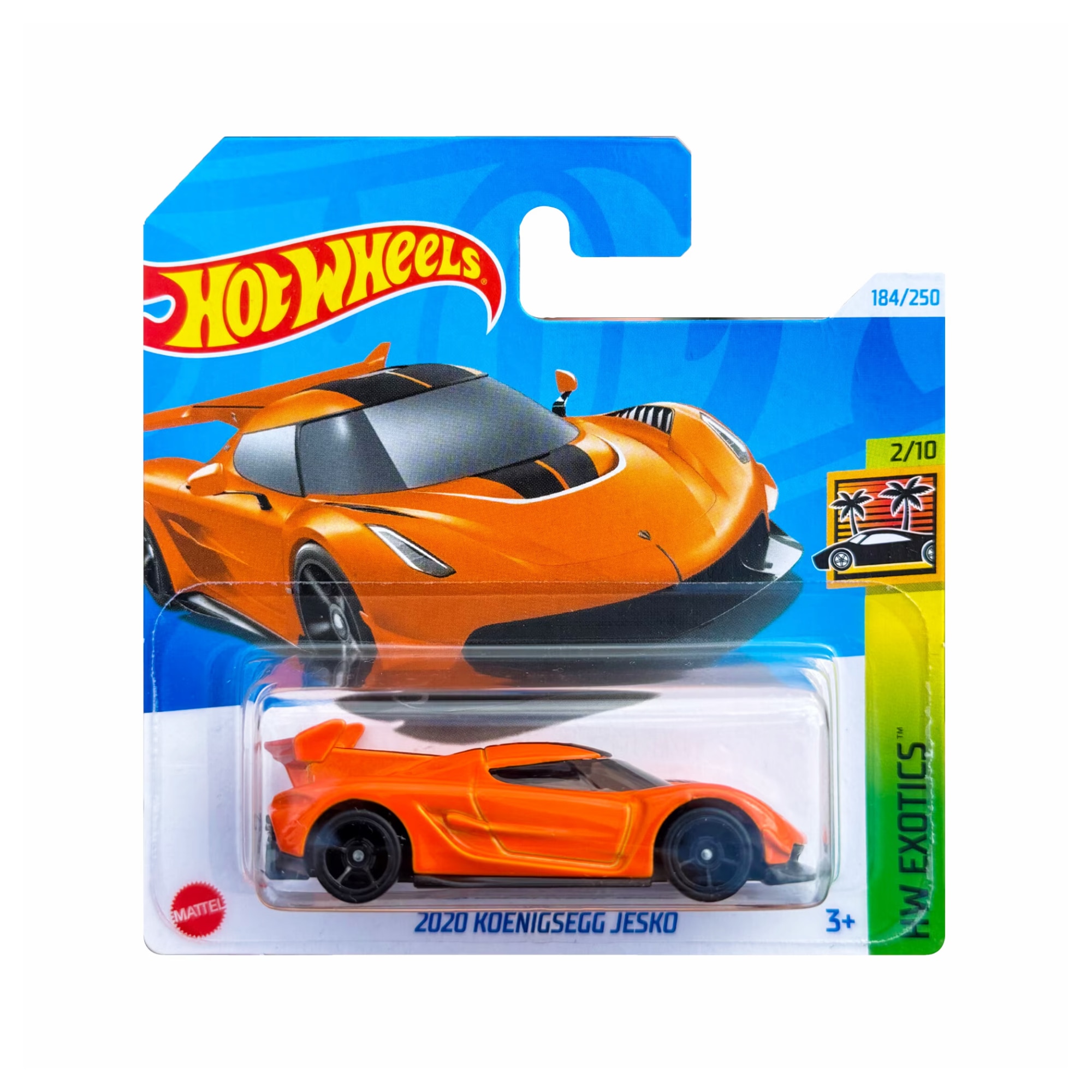 Masinuta Hot Wheels 2020 Koenigsegg Jesko, portocaliu, 1:64