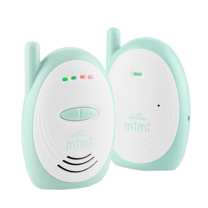 Monitor audio pentru bebelusi ETA MIMI 8306 90000, detectarea plansului copilului, wireless 2, 4 GHz cu sistem FHSS