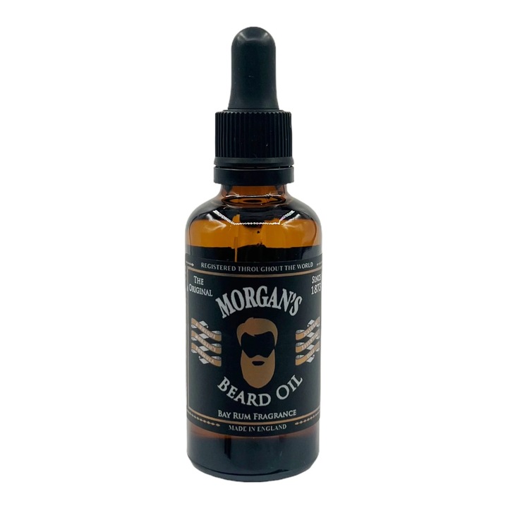 Morgan's Bay Rum Beard Oil - карибски подправки, ямайски ром и масло от дафинов лист 50 ml