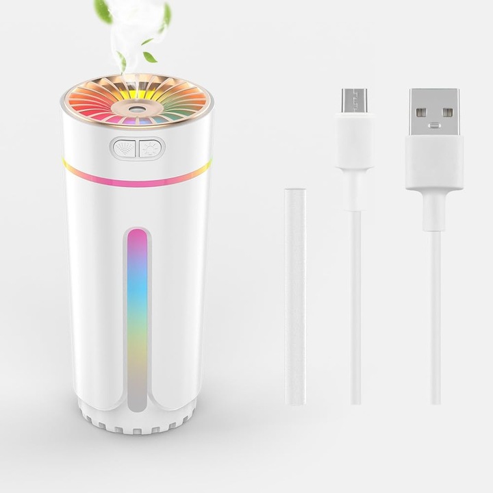 Párásító, 300 ml, zajcsökkentés, multi-környezet, fehér