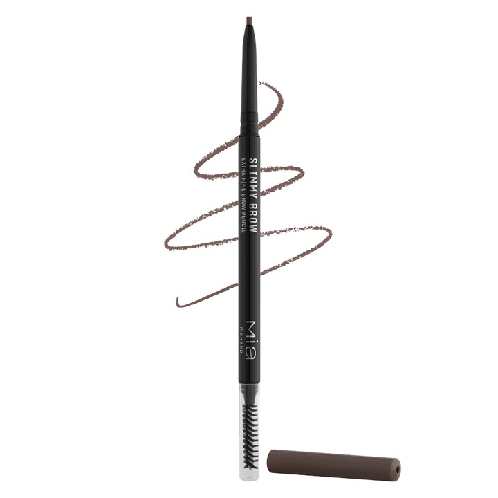 Szemöldökceruza Mia Makeup Slimmy Brow 04 csokoládé, 0,09 g