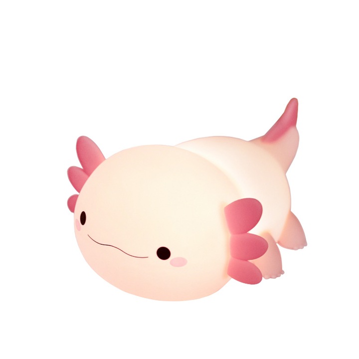 Бебешка нощна лампа, регулируема силиконова нощна лампа за детска стая за домашни любимци, сладка сензорна светлина, акумулаторна, регулируема яркост и функция за време