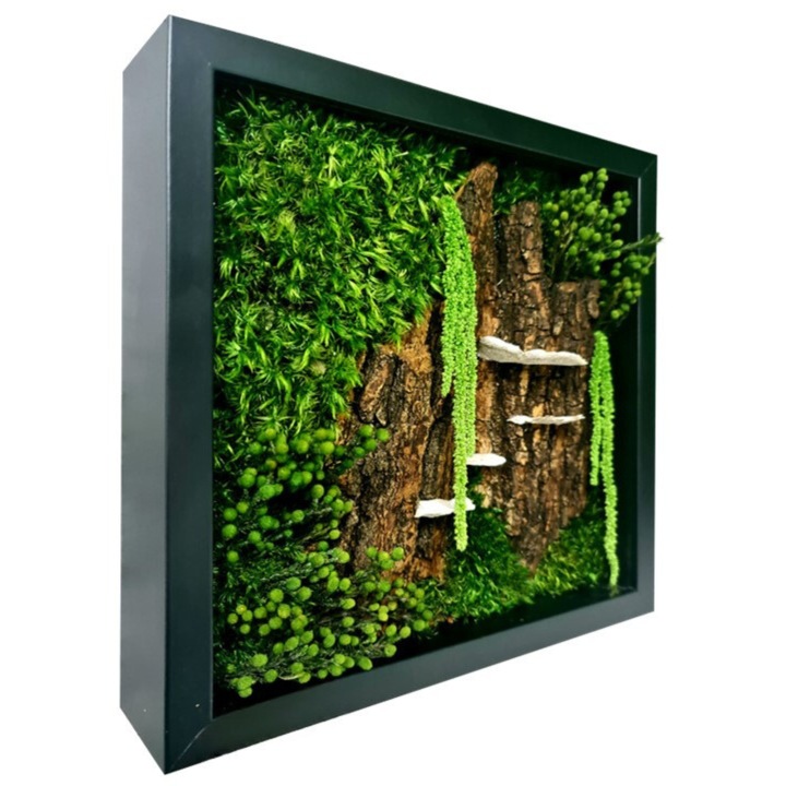 MARVIT 3D Mély Képkeret Fekete Fakerettel (30 x 30 cm) | Ideális Ajándéktárgyak, Emléktárgyak és Különleges Fotók Elegáns Bemutatásához | Modern, Négyzet Alakú, Mélység-Hatású Fali Dekoráció