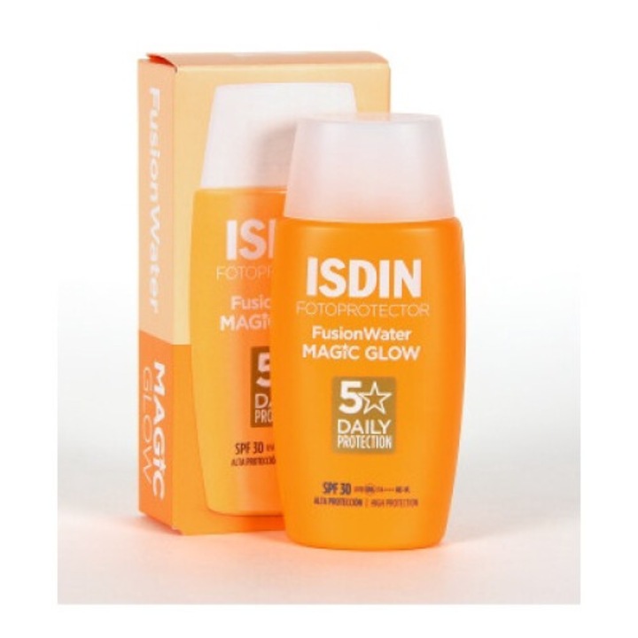 Ultrakönnyű arcápoló napkrém vizes fázis külső hatásával és fényével, spf 30