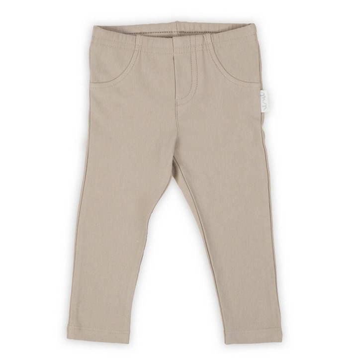 Leggings lányoknak, Nicol, pamut, bézs, Bézs