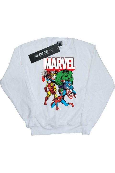 Marvel fehér kapucnis kapucnis, Fehér