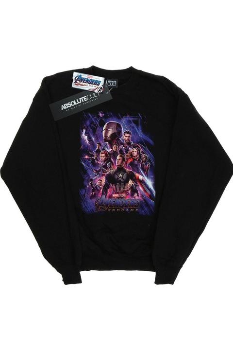 Marvel Avengers Endgame férfi kapucnis pulóver, Fekete