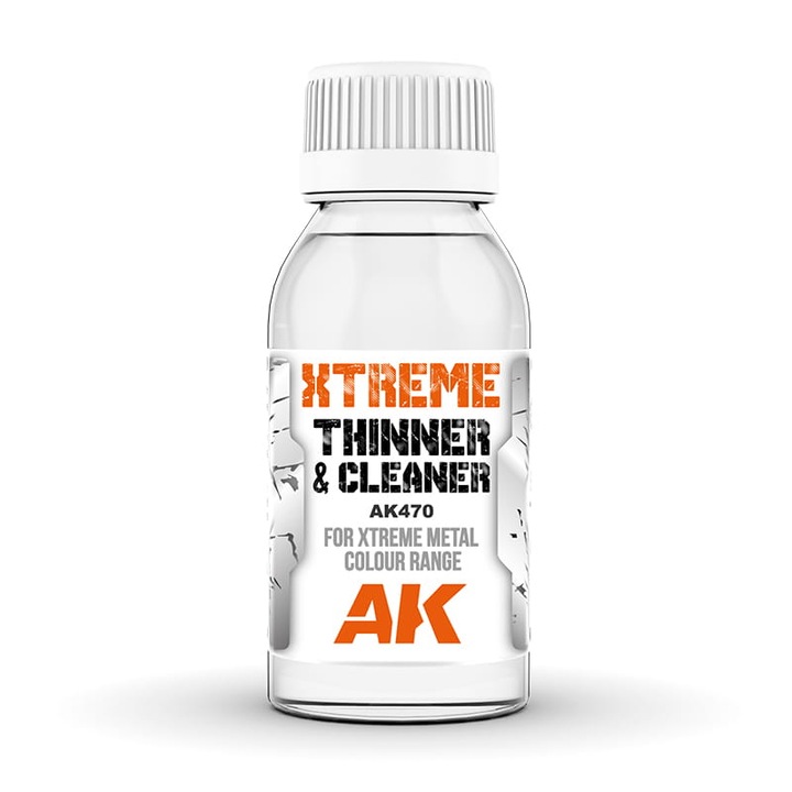 Разтворител AK470 Xtreme Cleaner & Thinner, AK-Inteactive, 100 ml, прозрачен