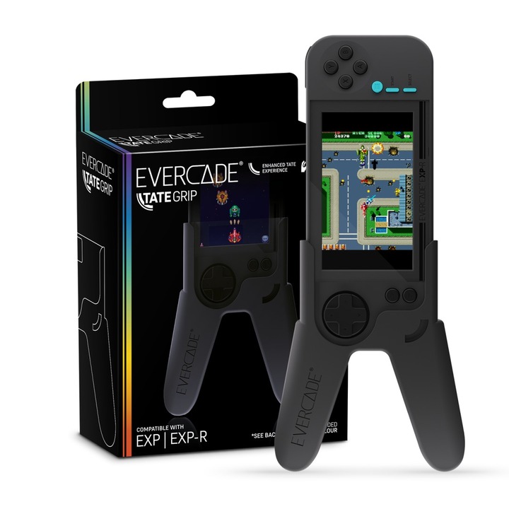 Evercade TATE Grip, EXP/EXP-R, Grey, Game console grip