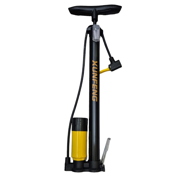 Pompa bicicleta cu manometru, accesorii umflare mingi si articole gonflabile