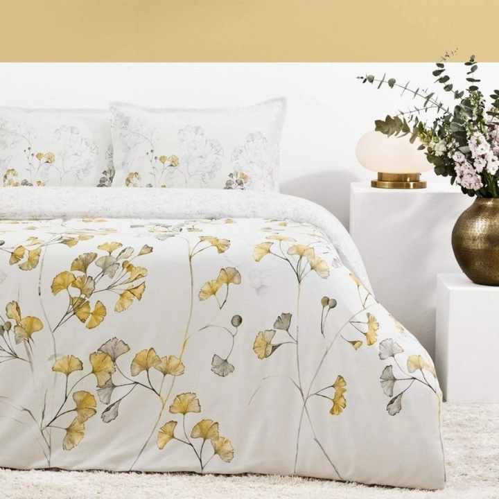 Kétlevelű ágynemű, bio pamut, 240x260 cm, 4 db, TAC Satin Reborn, Rowan