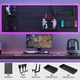Set 4 Suport Pegboard, Tressino, Fara Gauri, Metalic, 42×30 cm, Design personalizabil DIY, Negru