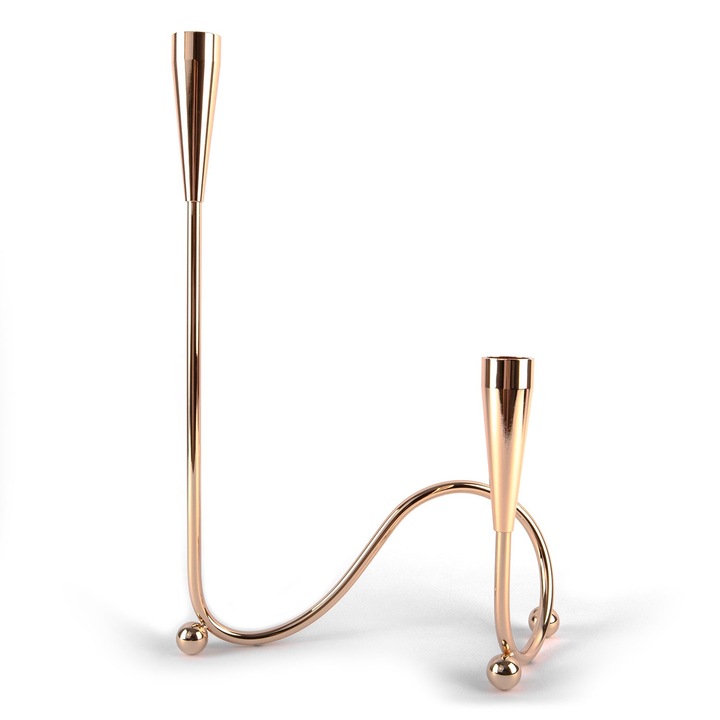 Sfesnic din metal de culoare aurie "Infinit"