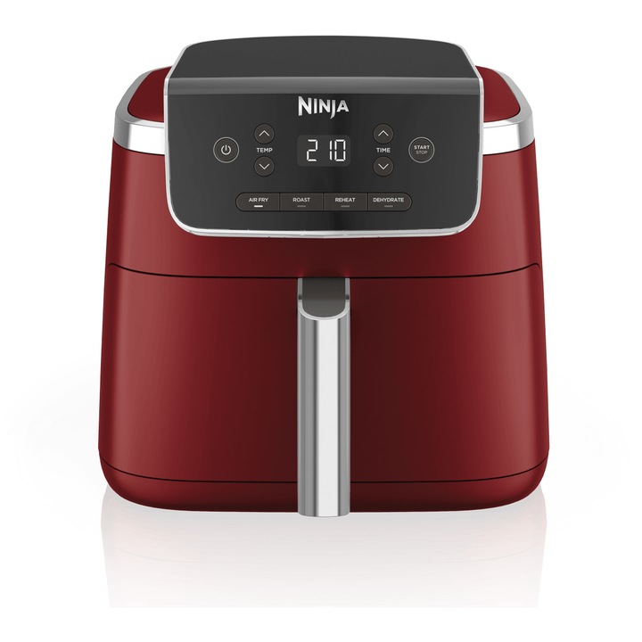Еър фрайер Ninja AF140EUCM, 2000 W, 4.7L, температурен диапазон 40 - 210 °C, автоматично спиране, 4 програми за готвене, бордо