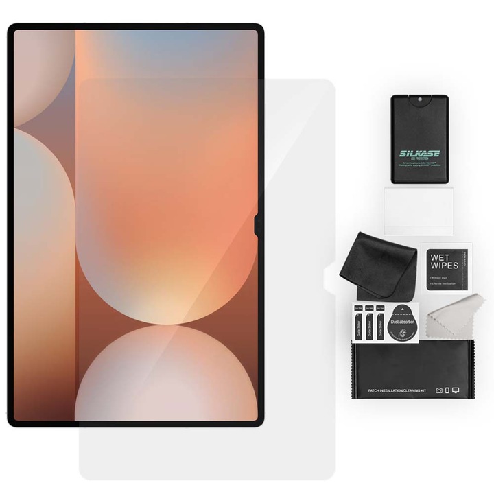 SILKASE фолио за Samsung Galaxy Tab S10 Plus 12.4", предна защита, възобновяем силикон