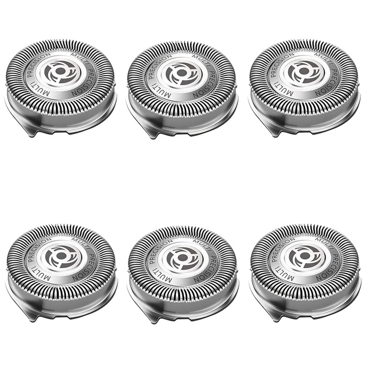 Set 6 rezerve aparat de ras electric, longziming, Pentru Philips 5000, Argintiu