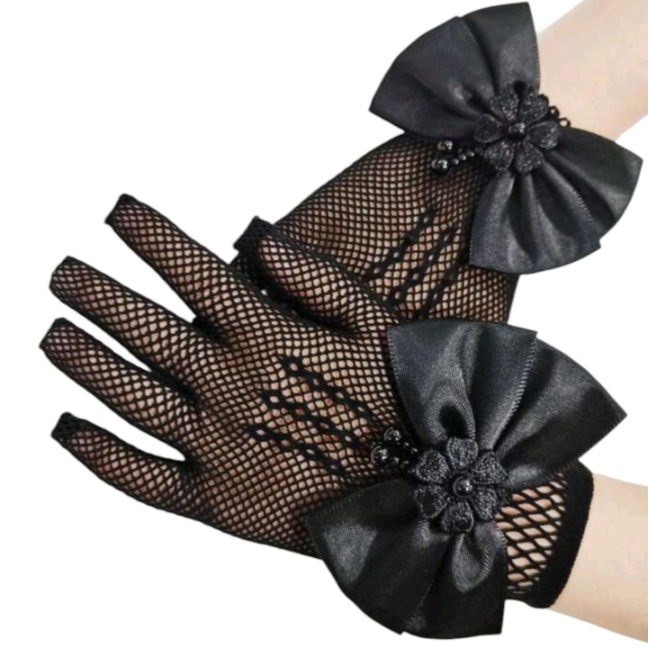 Manusi din plasa neagra pentru copii ocazii speciale