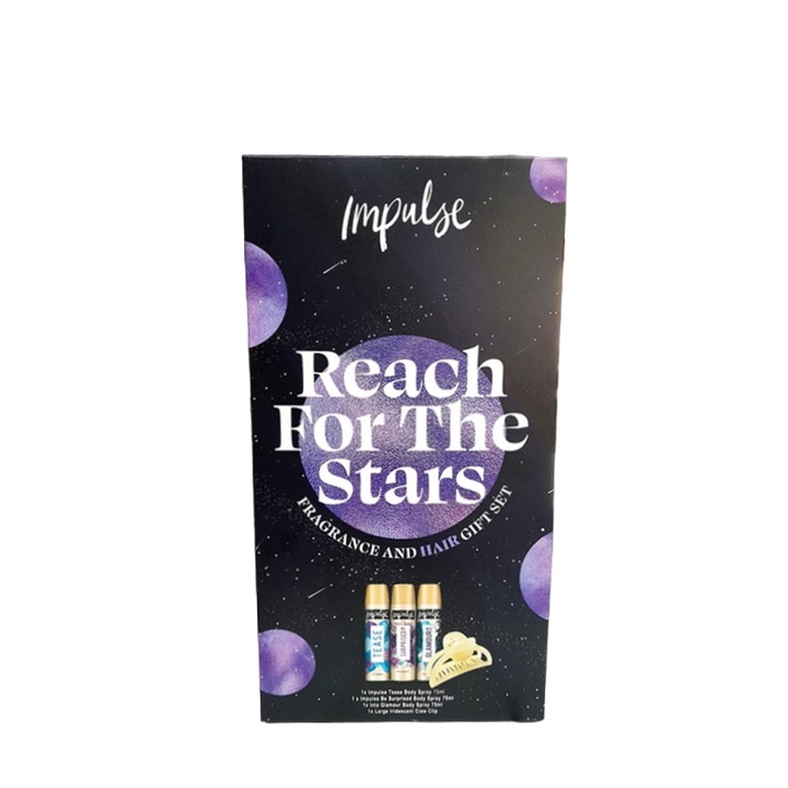 Set Impulse Reach for the Stars 3x Body Spray 75 ml+ clama par