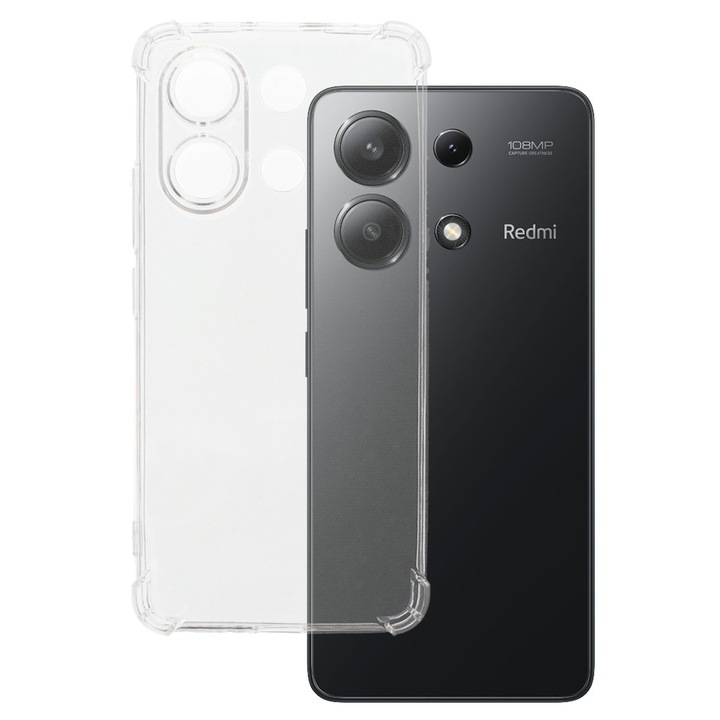 Кейс за Xiaomi Redmi Note 13 4G, Anti Shock 1.5мм, Прозрачен