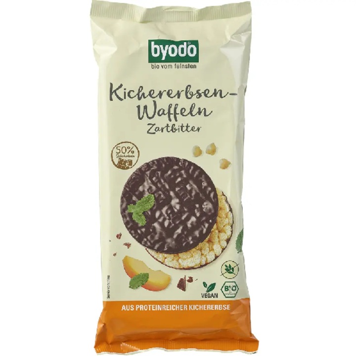 Rondele din Naut Bio cu Ciocolata Neagra Byodo 65 g