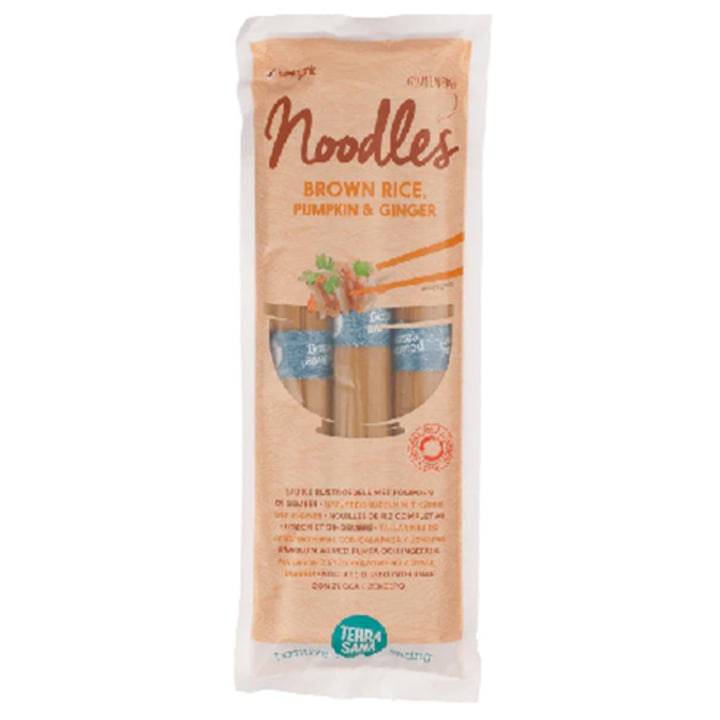 Paste Bio Noodles din Orez Maro cu Dovleac si Ghimbir Fara Gluten Terrasana 250 g