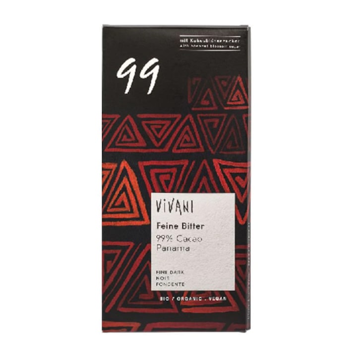 Ciocolata Neagra Bio Cacao 99% Vivani 80 g