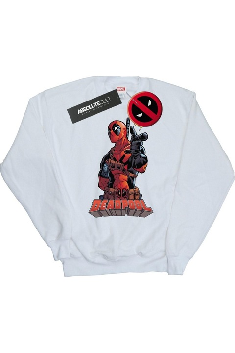Мъжки суитшърт Deadpool Hey You, Бял, Бял