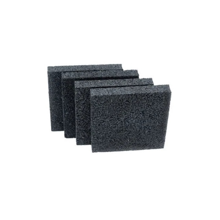 Set 4 covorase cauciuc anti-vibratii pentru masina de spalat Reecomer, 10x10x1.5 cm