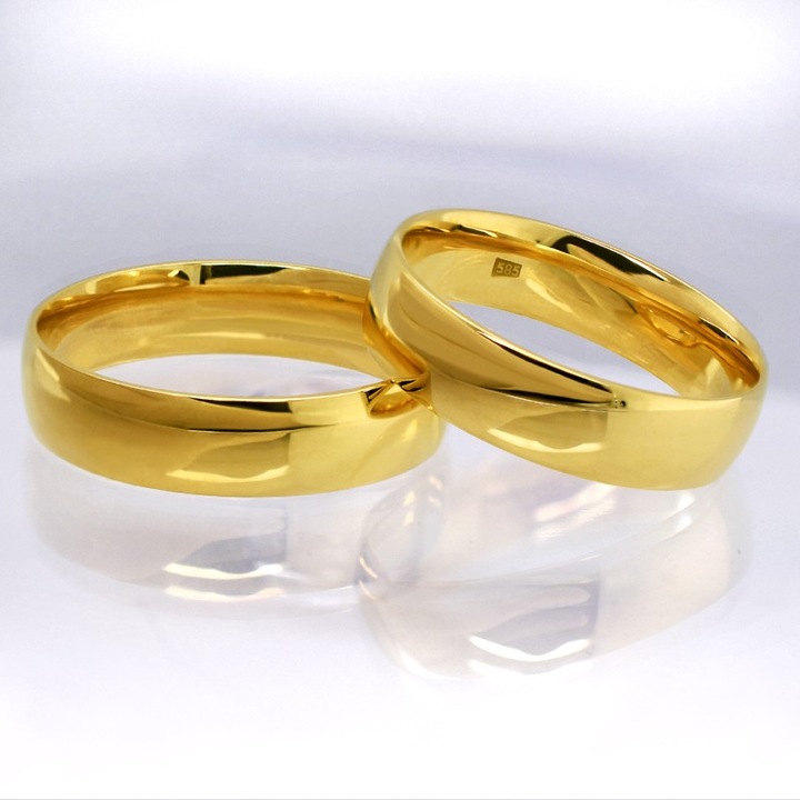 KingGold eljegyzési gyűrű, klasszikus, arany 585, 24/5.0g, 14K