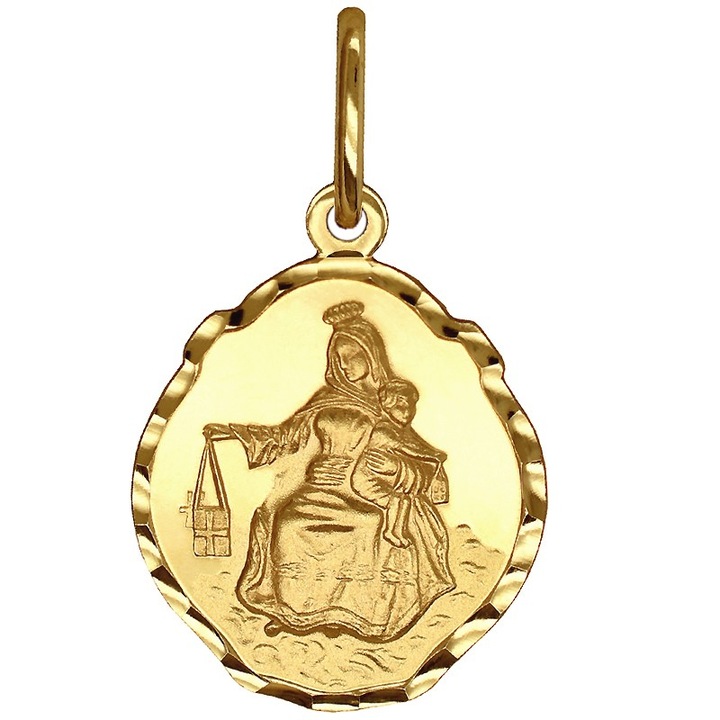 Medalion de aur, culoare galbena, KingGold, 14K