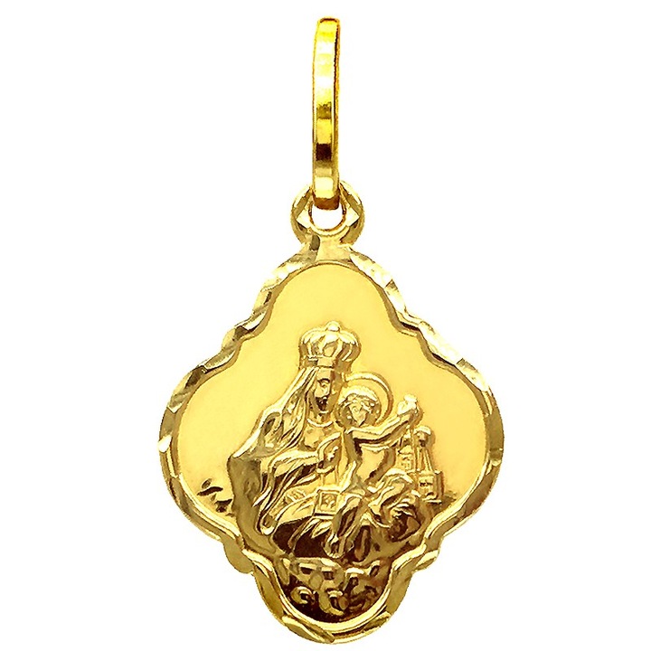 Medalion de aur, KingGold, 2 fete, 14K