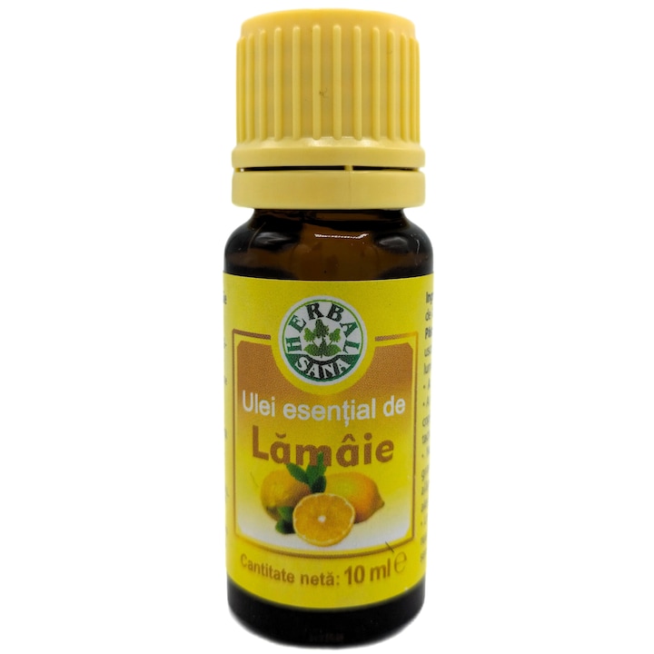 Ulei esential de Lamaie "Citrus limon", 100% pur fara adaos, 10ml, Herbal Sana