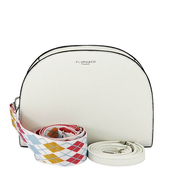 Geanta alba medie Flora&CO Paris H3688 14 Alb