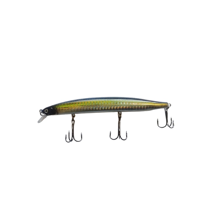 Minnow mesterséges csalik, 16,5 cm, 18 g, 3 horgony, többszínű