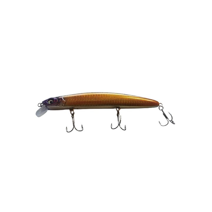 Minnow csali, 18cm, 27g, 3 horog, többszínű