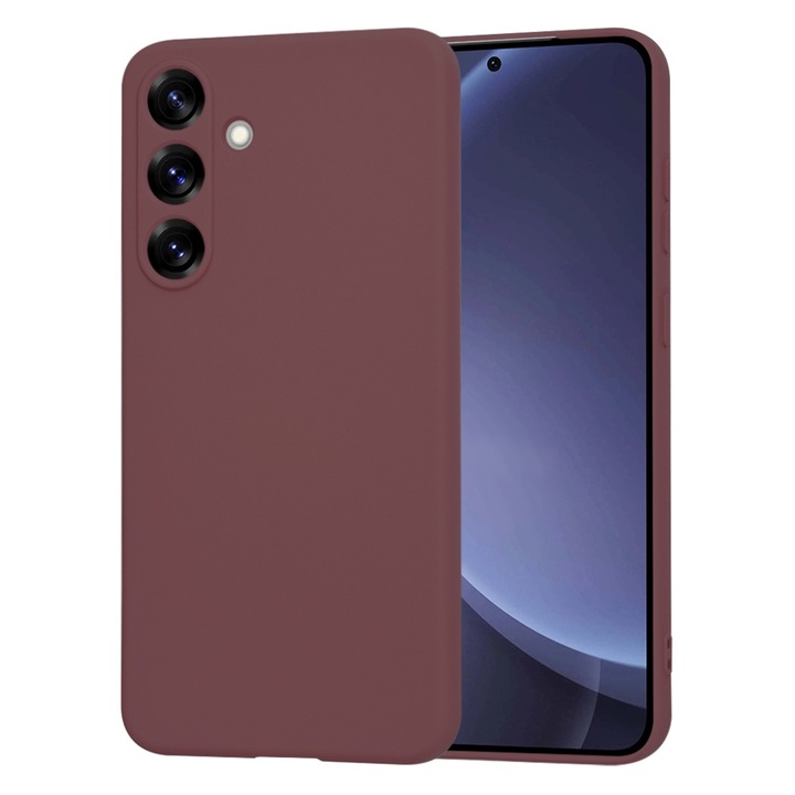 Защитен калъф Soft Flex за Samsung Galaxy S25 Plus, Plum Red