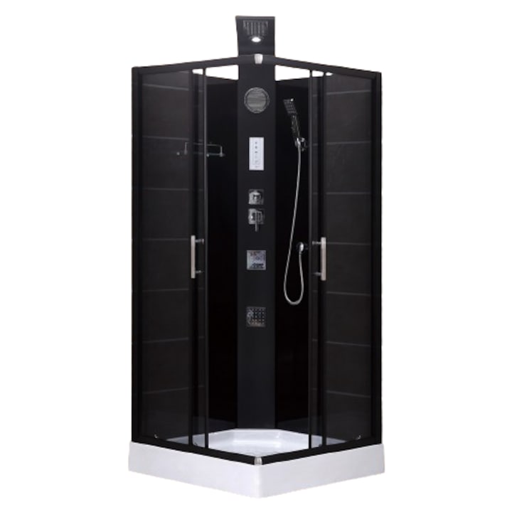 Cabina de dus cu hidromasaj Optima Luna, 90x90x225
