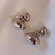Cercei dama, HUGE TOMATO, Forma de fasole, Ac de Argint S925, argintii, 16x10mm