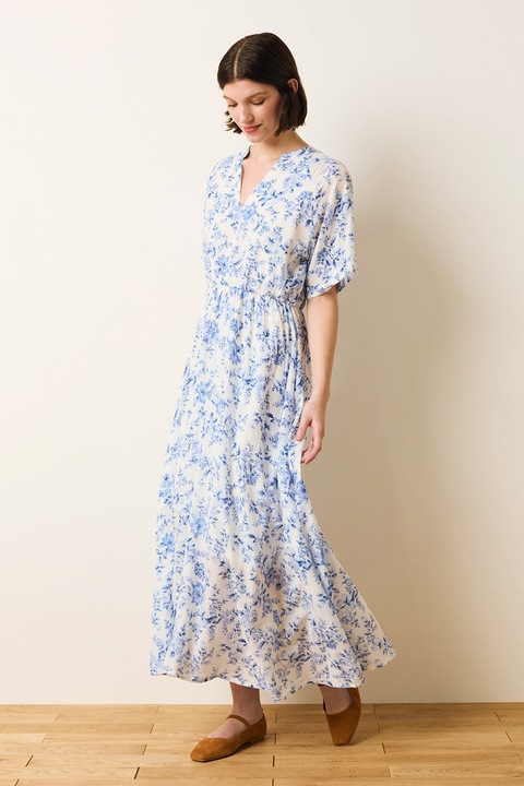 OVS, Kimonóujjú maxiruha, Törtfehér/Világoskék