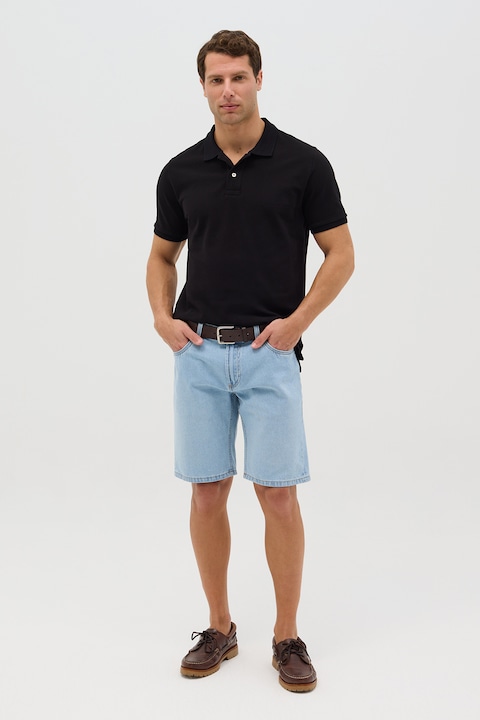 OVS, Bermude din denim cu talie medie, Albastru deschis/Albastru