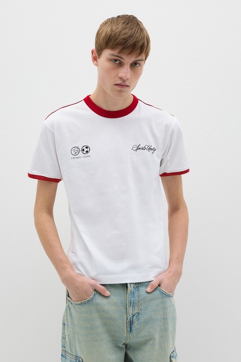 OVS, Feliratos póló, Piros/Fehér