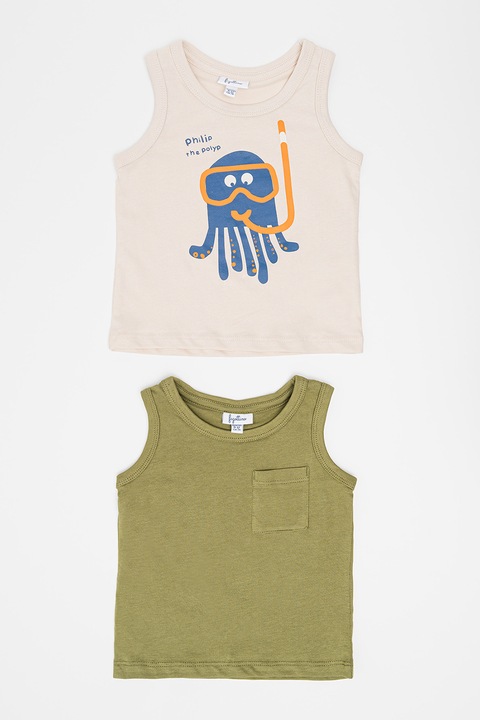 OVS, Trikó szett - 2 db, Páfrányzöld/Tevebarna