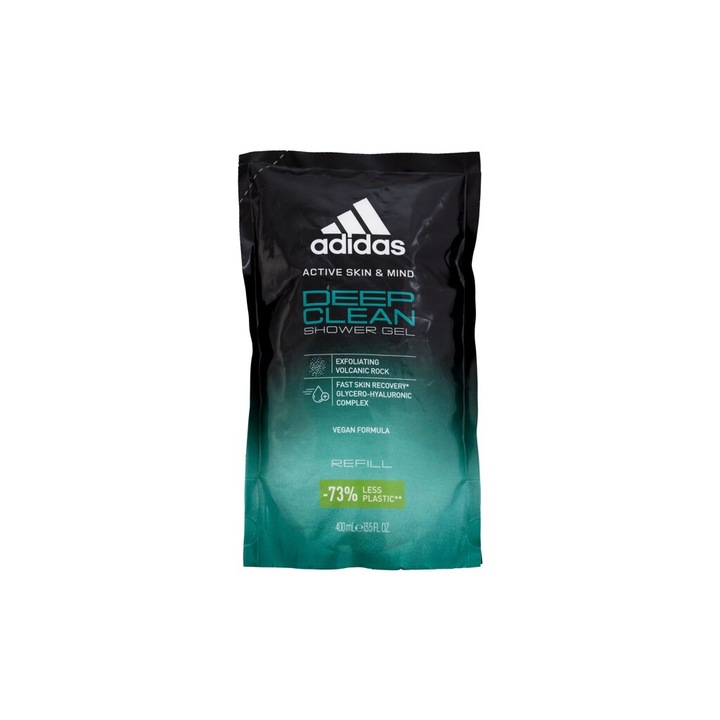 Gel de dus, Adidas Man Deep Clean, Refill, 400 ml