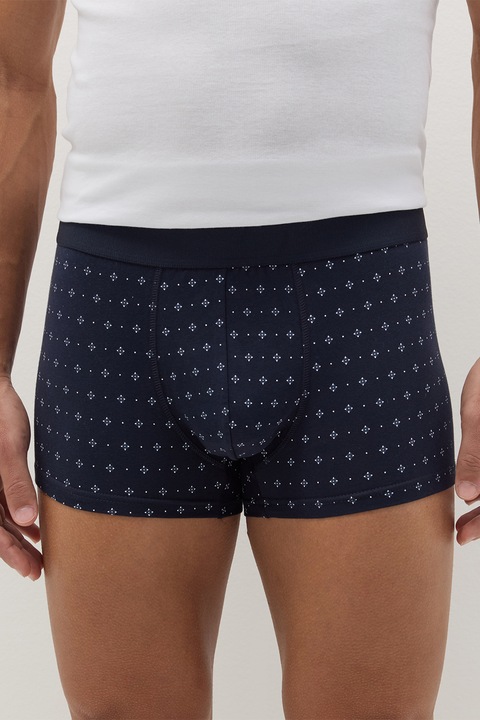 OVS, Set de boxeri cu model - 3 perechi, Albastru ultramarin/Albastru, S