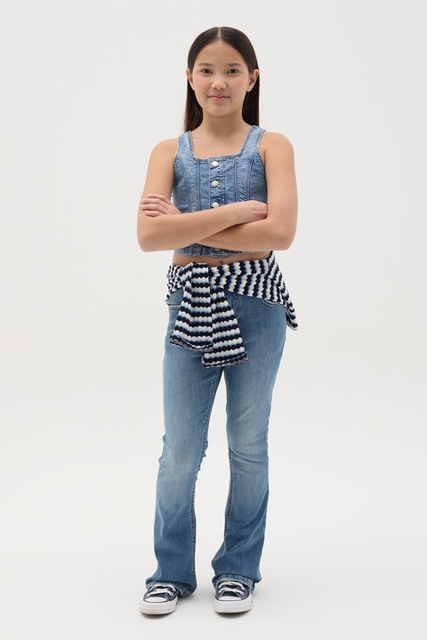 OVS, Mosott hatású bővülő farmernadrág, Kék