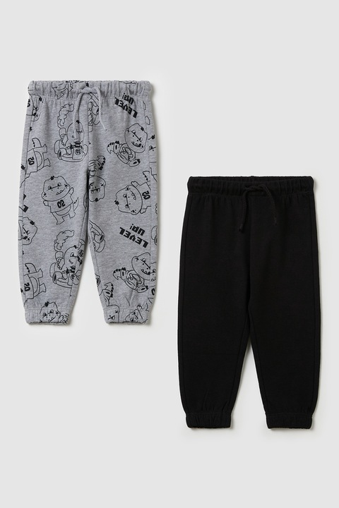 OVS, Szabadidőnadrág szett - 2 db, Fekete/Szürke