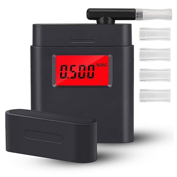 Detector de alcool portabil, Special MR, senzor oxid-semiconductor, display LCD rosu, 1 bucata