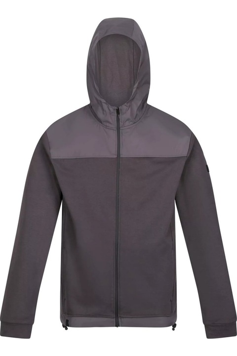 Luis férfi Regatta cipzáras kapucnis pulóver, sötétszürke M INTL