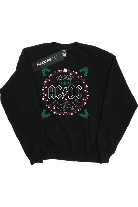 AC/DC női kapucnis pulóver, Fekete